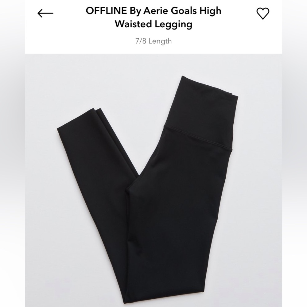 Offline by AERIE Goals High waisted leggings 7/8 length